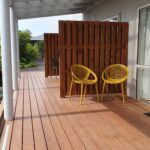 Studio exterior deck and seats